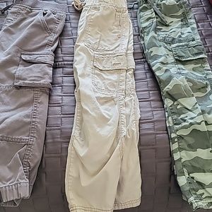 3 pairs of boys cargo pants